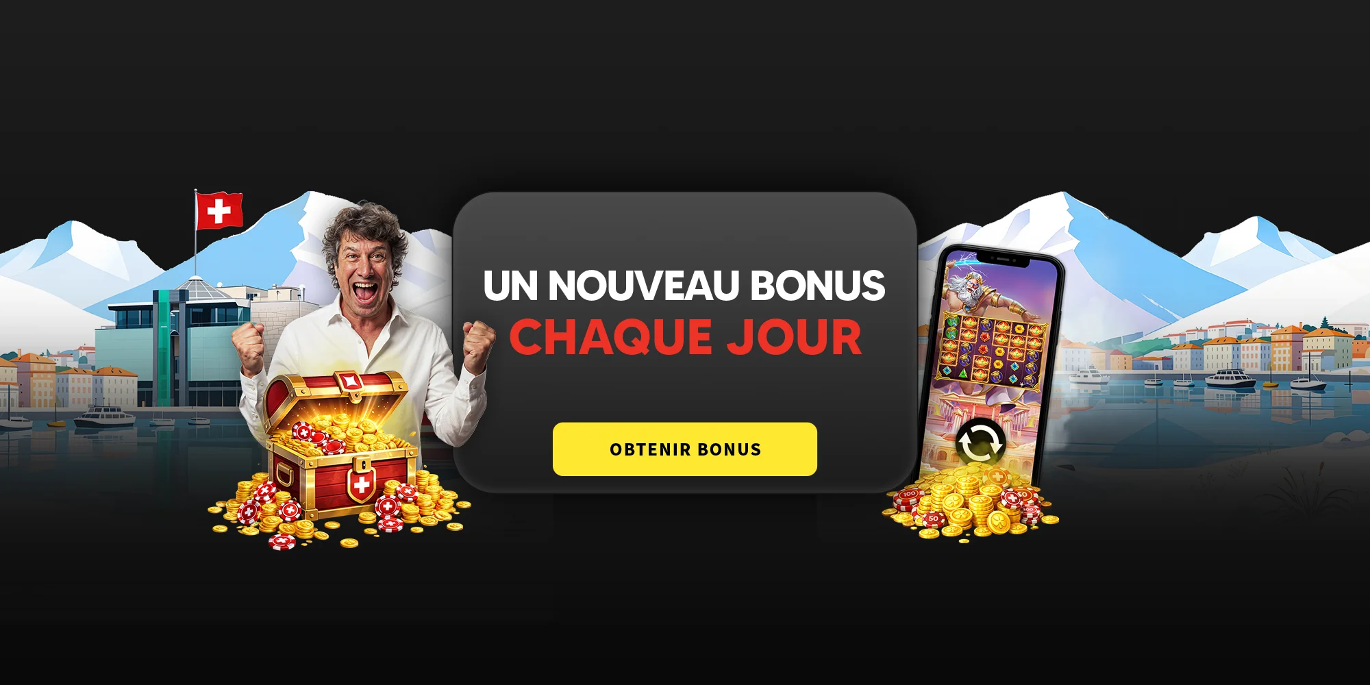 Un nouveau Bonus chaque jour - swiss4win.ch