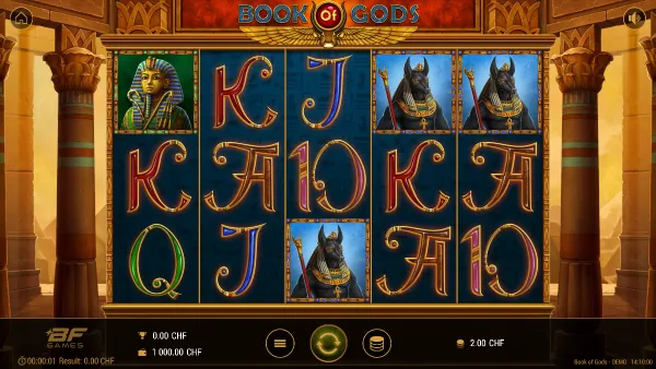 Book of Gods gameplay 1 - swiss4win.ch