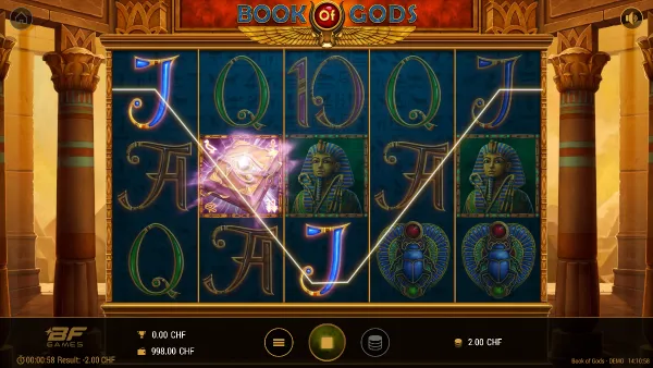 Book of Gods gameplay 2 - swiss4win.ch