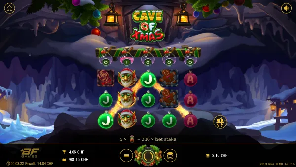 Cave of Xmas gameplay 2 - swiss4win.ch