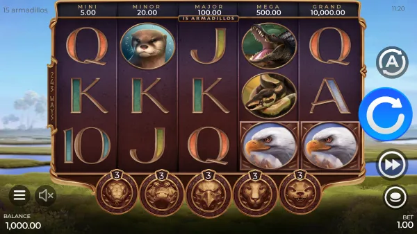 15 Armadillos gameplay 1 - swiss4win.ch