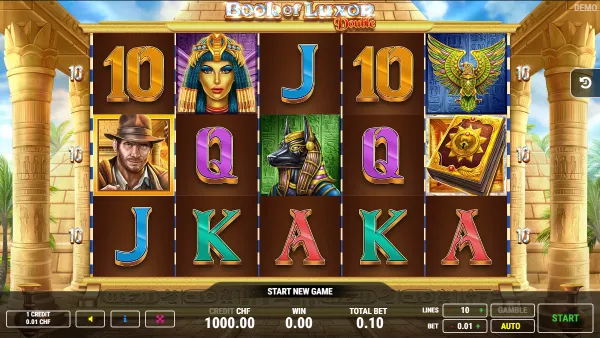 Book of Luxor Double gameplay 1 - swiss4win.ch