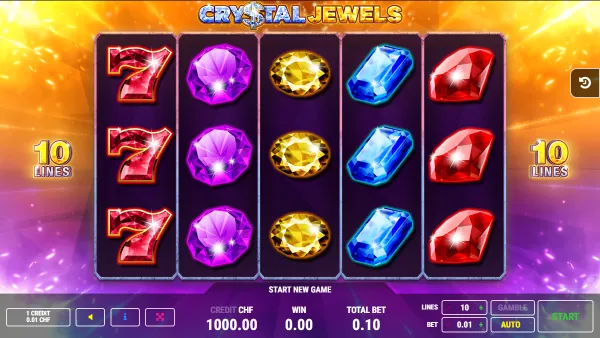 Crystal Jewels gameplay 1 - swiss4win.ch
