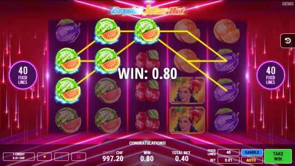 Crystal Joker Hot gameplay 2 - swiss4win.ch