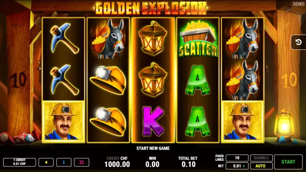 Golden Explosion gameplay 1 - swiss4win.ch