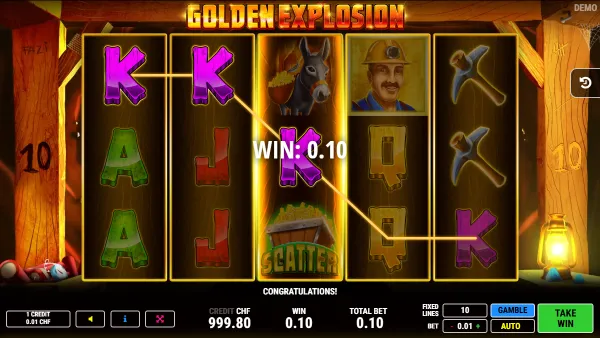 Golden Explosion gameplay 2 - swiss4win.ch