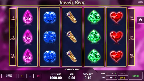 Jewels Beat gameplay 1 - swiss4win.ch