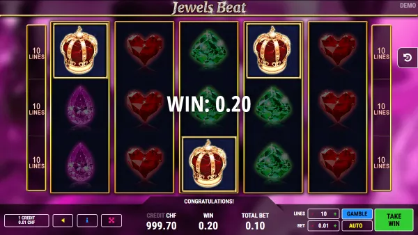 Jewels Beat gameplay 2 - swiss4win.ch