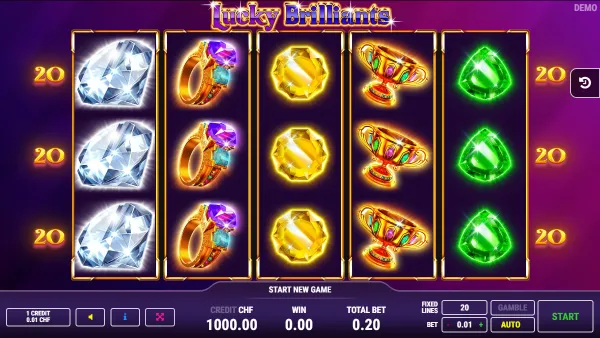 Lucky Brilliants gameplay 1 - swiss4win.ch