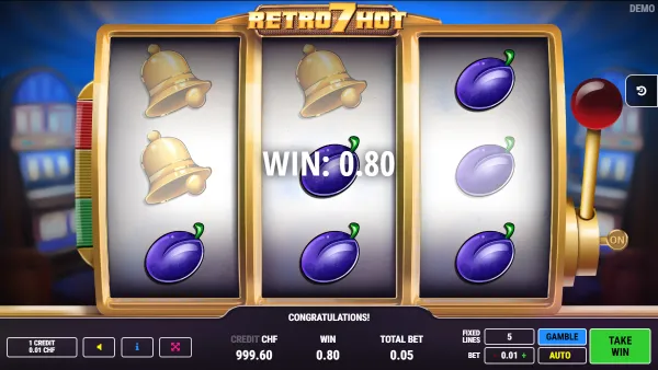 Retro 7 Hot gameplay 2 - swiss4win.ch
