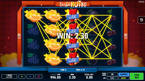 Turbo Hot 80 gameplay 2 - swiss4win.ch