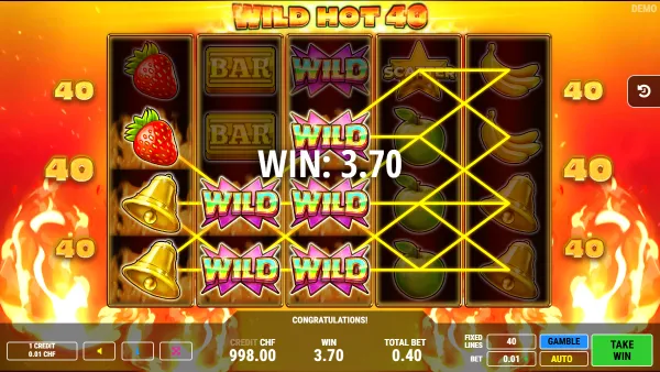Wild Hot 40 gameplay 2 - swiss4win.ch