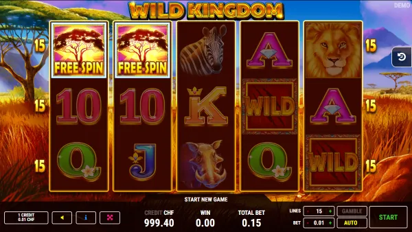 Wild Kingdom gameplay 2 - swiss4win.ch