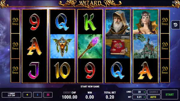 Wizard gameplay 1 - swiss4win.ch