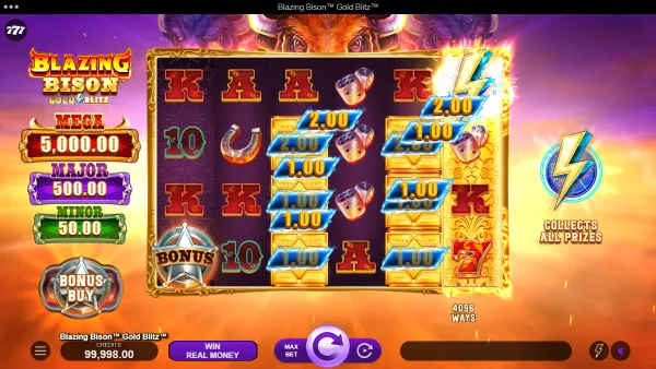Blazing Bison Gold Blitz - Gameplay