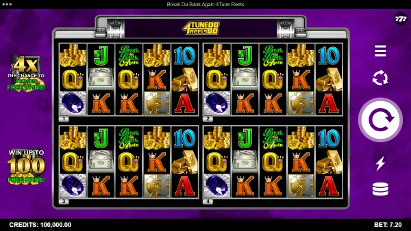 Break da bank again 4tune reels - gameplay 1