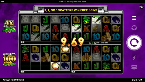 Break da bank again 4tune reels - gameplay 2