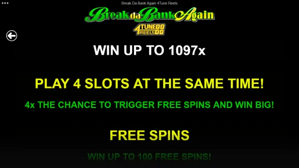 Break da bank again 4tune reels - gameplay 3