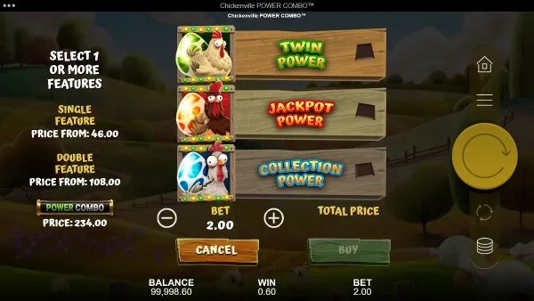 Chickenville Power Combo gameplay 3 - swiss4win.ch