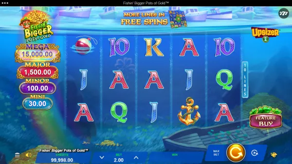 Fishin’ BIGGER Pots of Gold gameplay 1 - swiss4win.ch