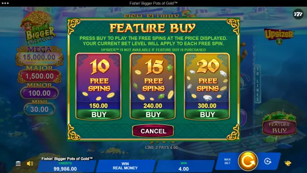 Fishin’ BIGGER Pots of Gold gameplay 3 - swiss4win.ch