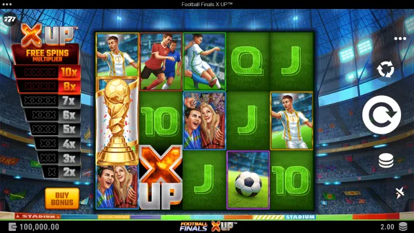Football Finals X UP gameplay 1 - swiss4win.ch