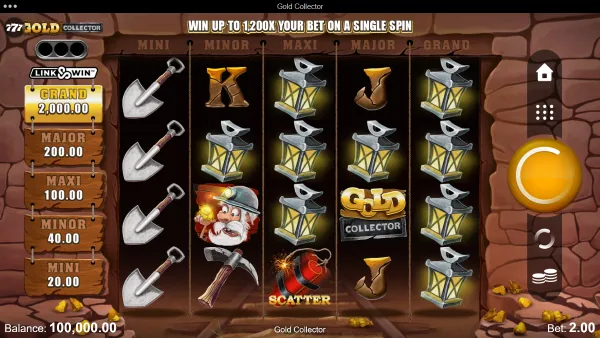 Gold Collector gameplay 1 - swiss4win.ch