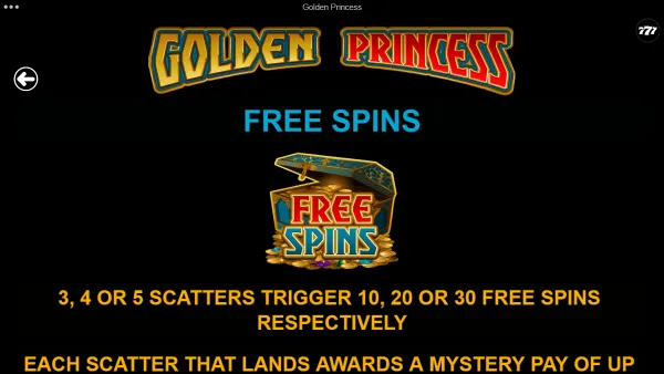 Golden Princess gameplay 3 - swiss4win.ch