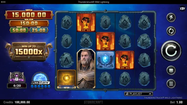 Thunderstruck Wild Lightning - Gameplay 1