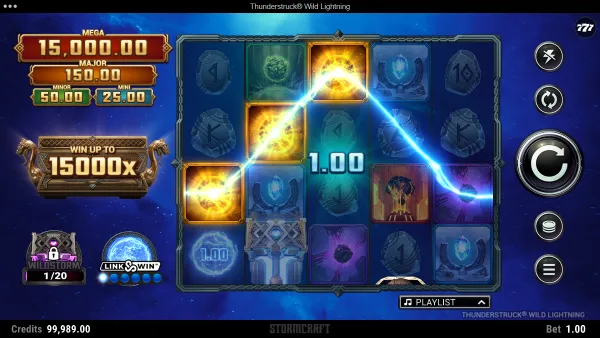 Thunderstruck Wild Lightning - Gameplay 2