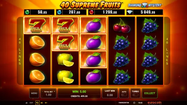 40 Supreme Fruits gameplay 2 - swiss4win.ch