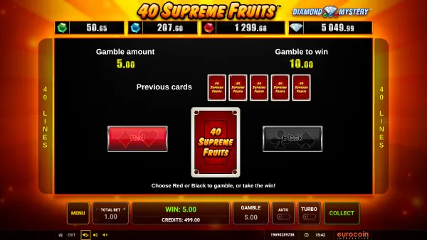 40 Supreme Fruits gameplay 3 - swiss4win.ch