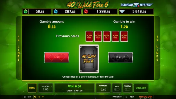 40 Wild Fire 6 gameplay 3 - swiss4win.ch