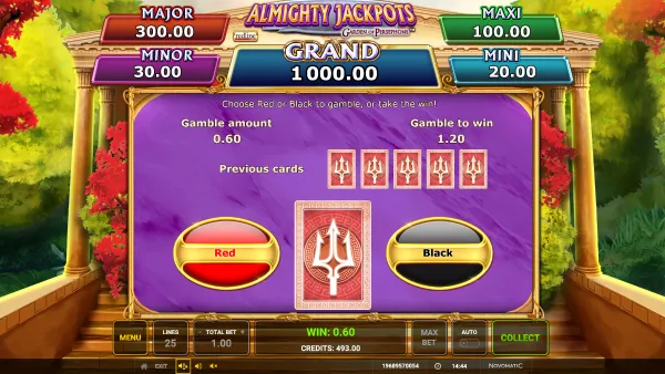 Almighty Jackpots Garden of Persephone gameplay 3 - swiss4win.ch