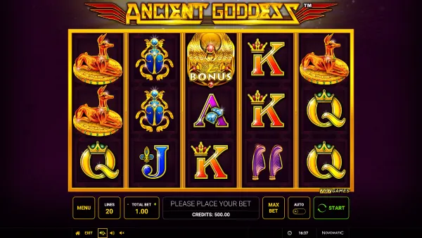 Ancient Goddess gameplay 1 - swiss4win.ch