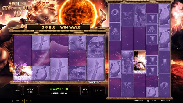 Apollo God Of The Sun 10 Win Ways gameplay 2 - swiss4win.ch