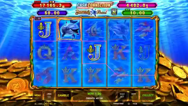 Cash Connection Dolphin's Pearl gameplay 2 - swiss4win.ch
