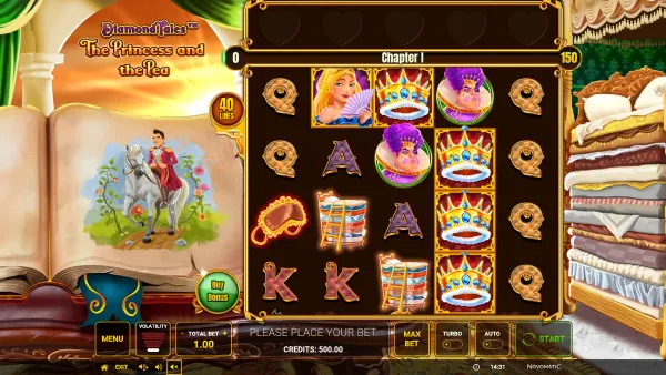 Diamond Tales: The Princess and the Pea gameplay 1 - swiss4win.ch