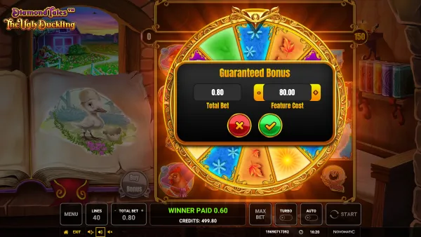 Diamond Tales: The Ugly Duckling Buy Bonus gameplay 3 - swiss4win.ch