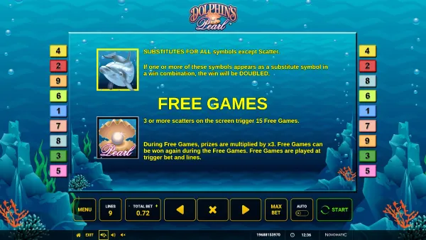 Dolphins Pearl gameplay 3 - swiss4win.ch