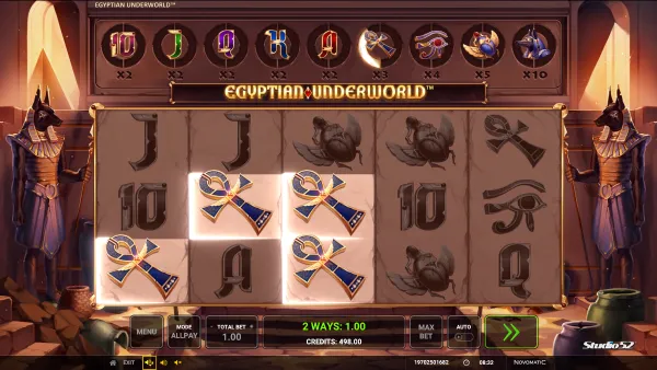 Egyptian Underworld gameplay 2 - swiss4win.ch