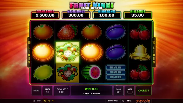 Fruit King gameplay 2 - swiss4win.ch