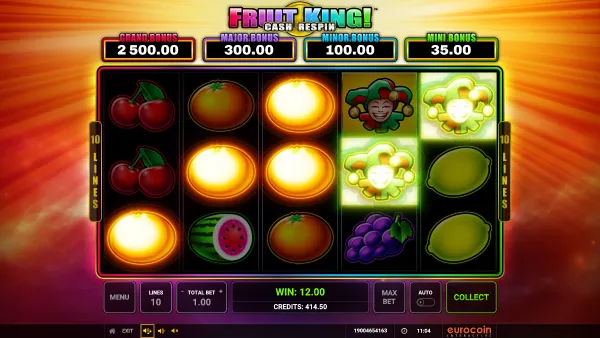 Fruit King gameplay 3 - swiss4win.ch