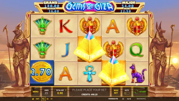 Gems of Giza gameplay 2 - swiss4win.ch
