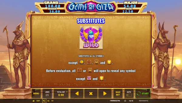 Gems of Giza gameplay 3 - swiss4win.ch