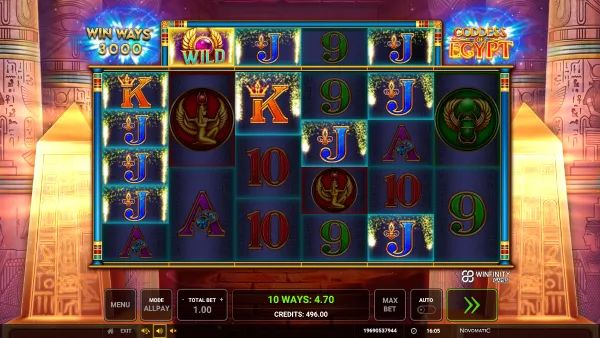 Goddess of Egypt gameplay 2 - swiss4win.ch