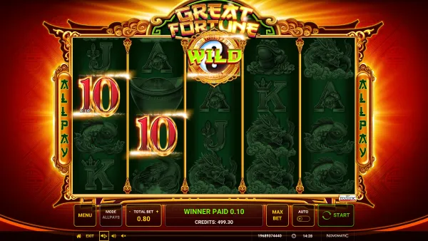 Great Fortune gameplay 2 - swiss4win.ch