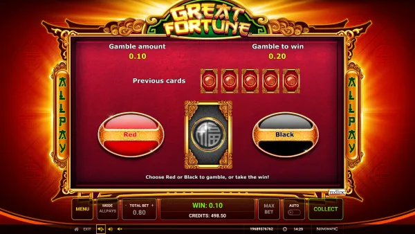Great Fortune gameplay 3 - swiss4win.ch