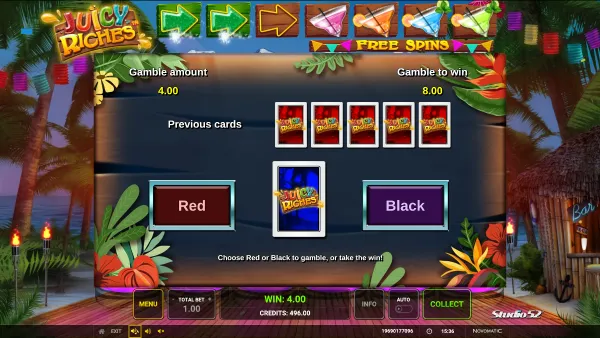 Juicy Riches gameplay 3 - swiss4win.ch