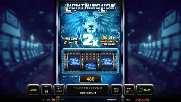 Lightning Lion gameplay 3 - swiss4win.ch